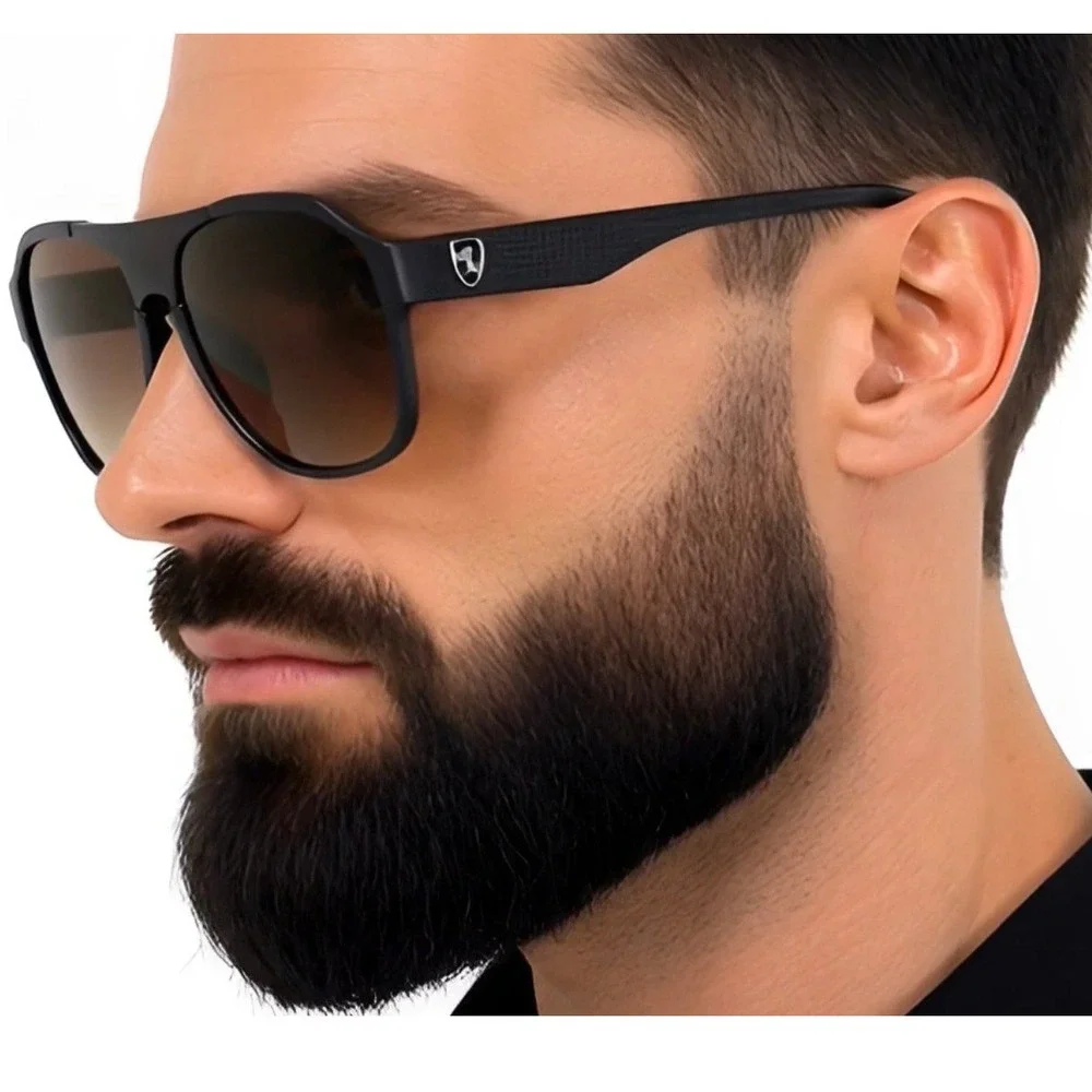Men's Square Sunglasses Fashion Oversized Shield Sun Glasses Sporty Trendy Style